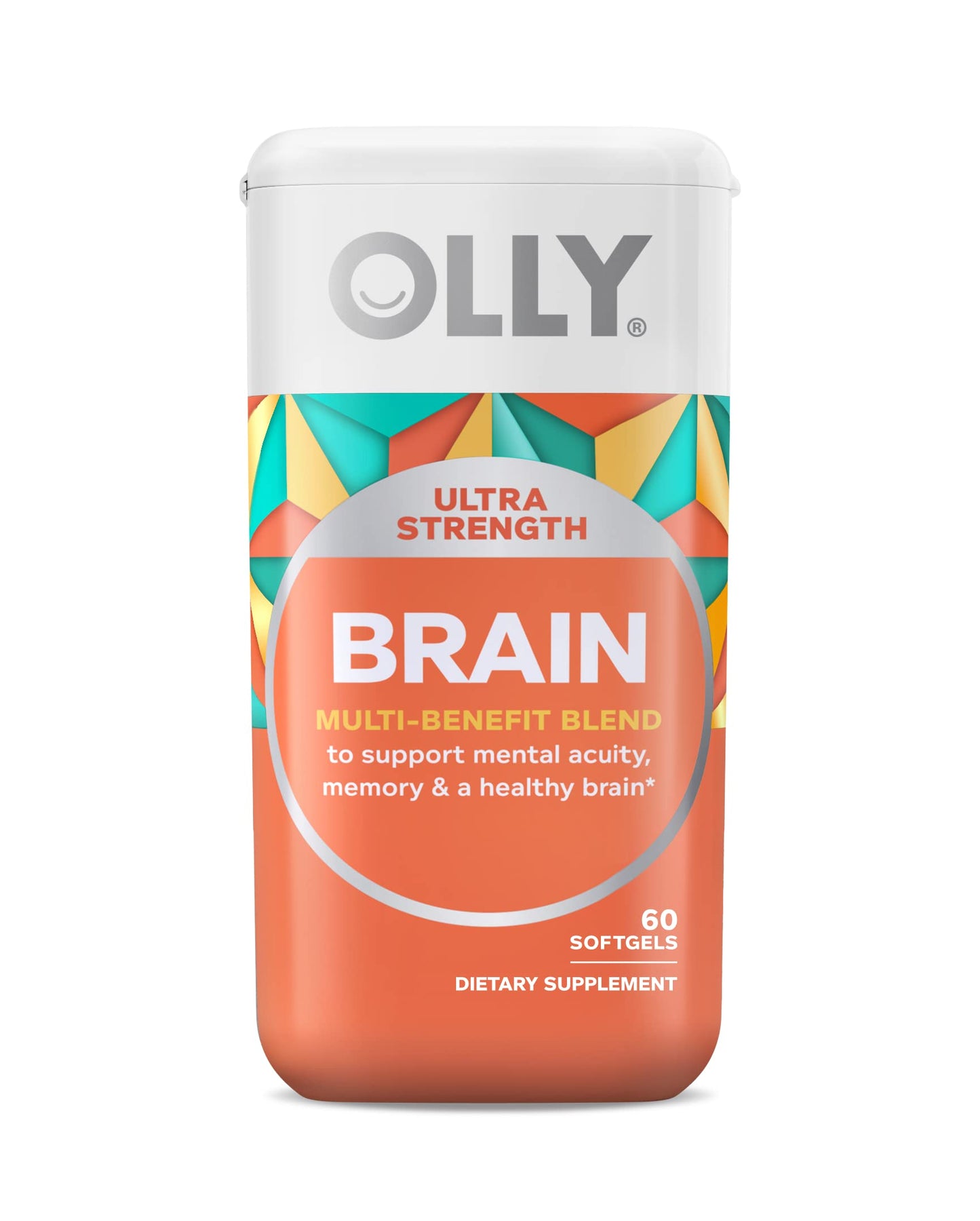 OLLY Ultra Strength Brain Softgels, 60-Count