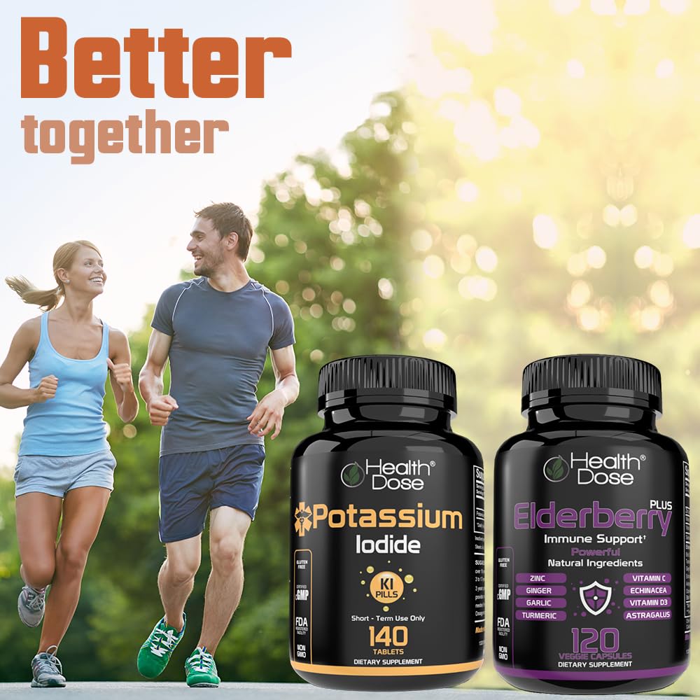 Health Dose Potassium + Iodide (KI) Tablets – 130mg 700 Tablets