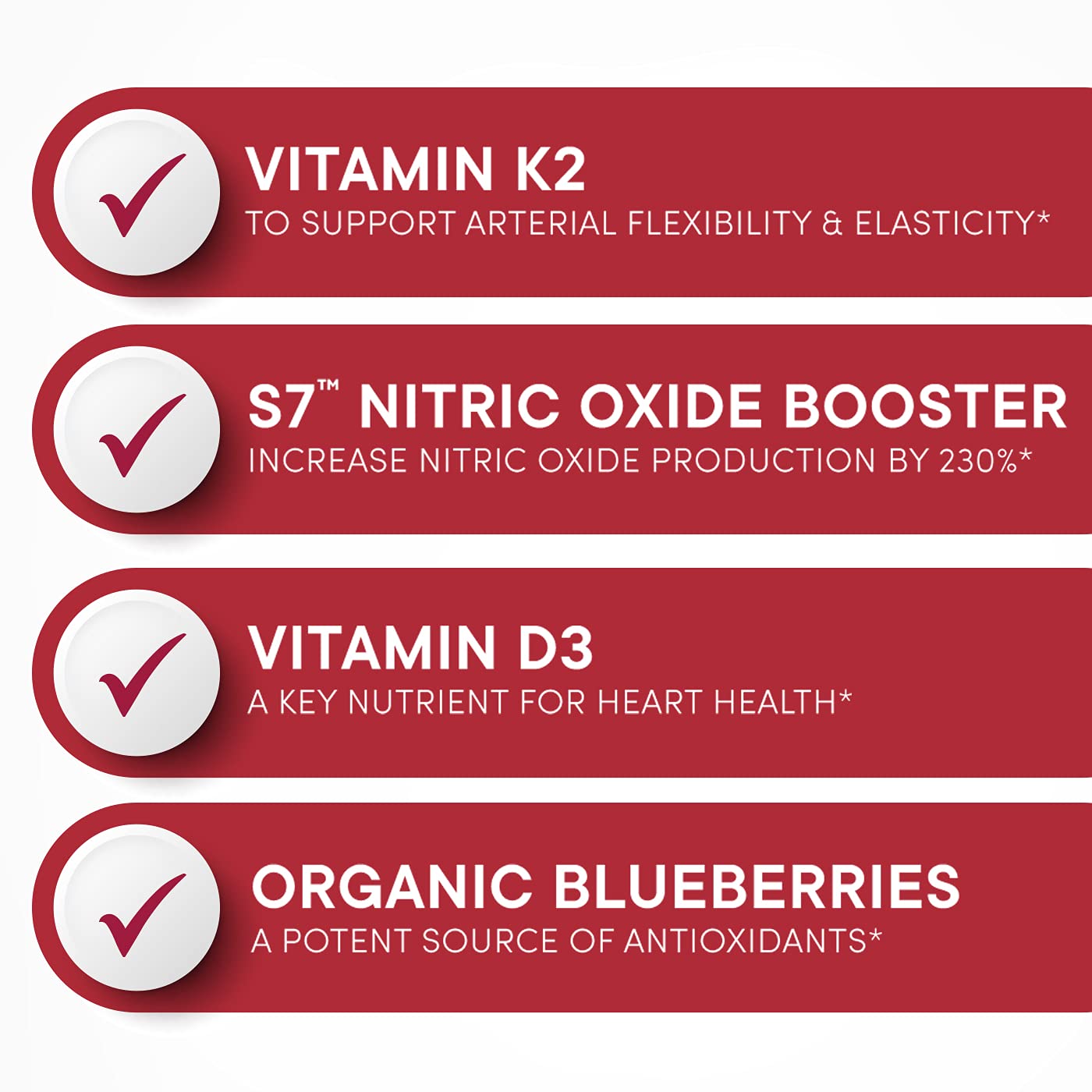 Purity Products Artery Pill Core from MK-7 Vitamin K2, Plant-Based S7 Nitric Oxide Booster, Vitamin D3, Organic Blueberries Capsules 30 Count