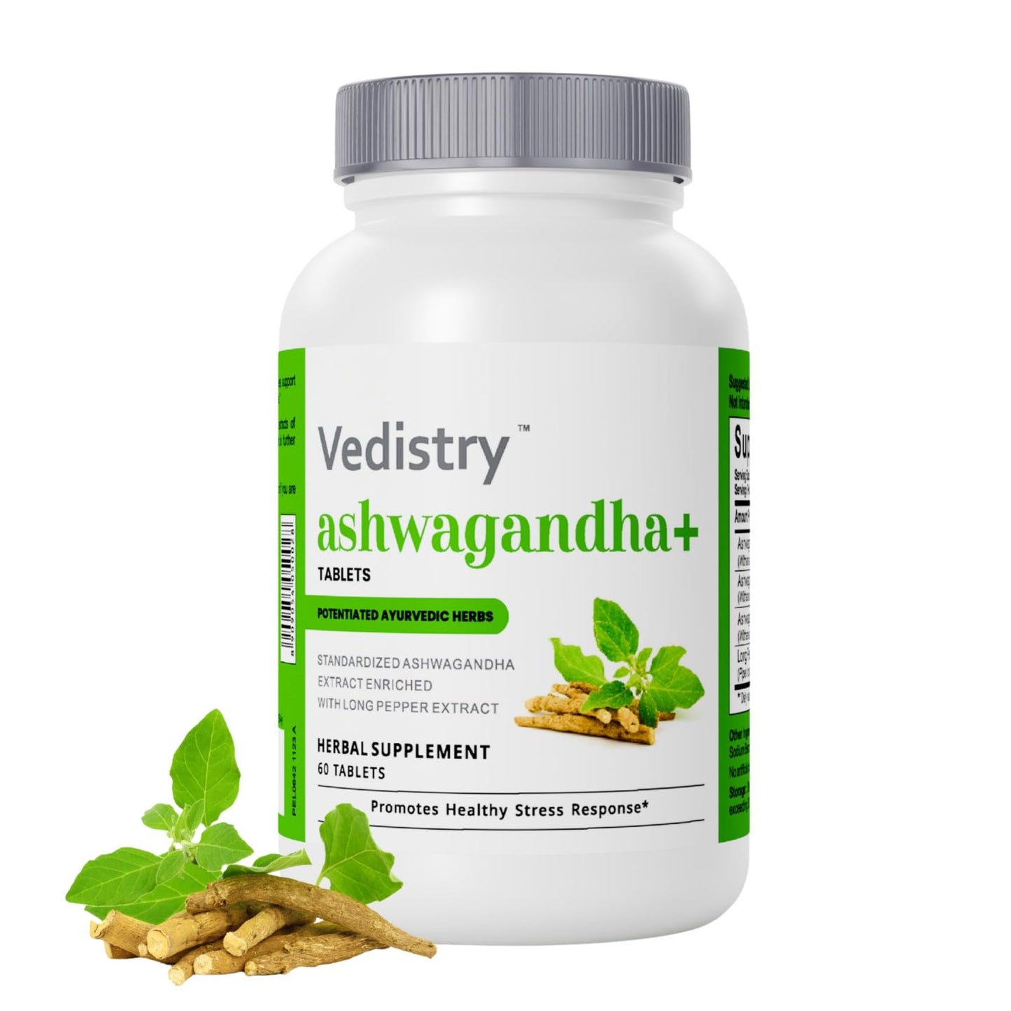 Vedistry Ashwagandha+ 1100mg with Long Pepper 60 Tablets