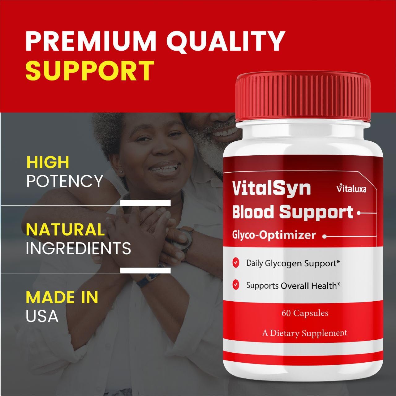 Vitaluxa Vitalsyn Blood Support Glyco Optimizer Capsules, 120 Count