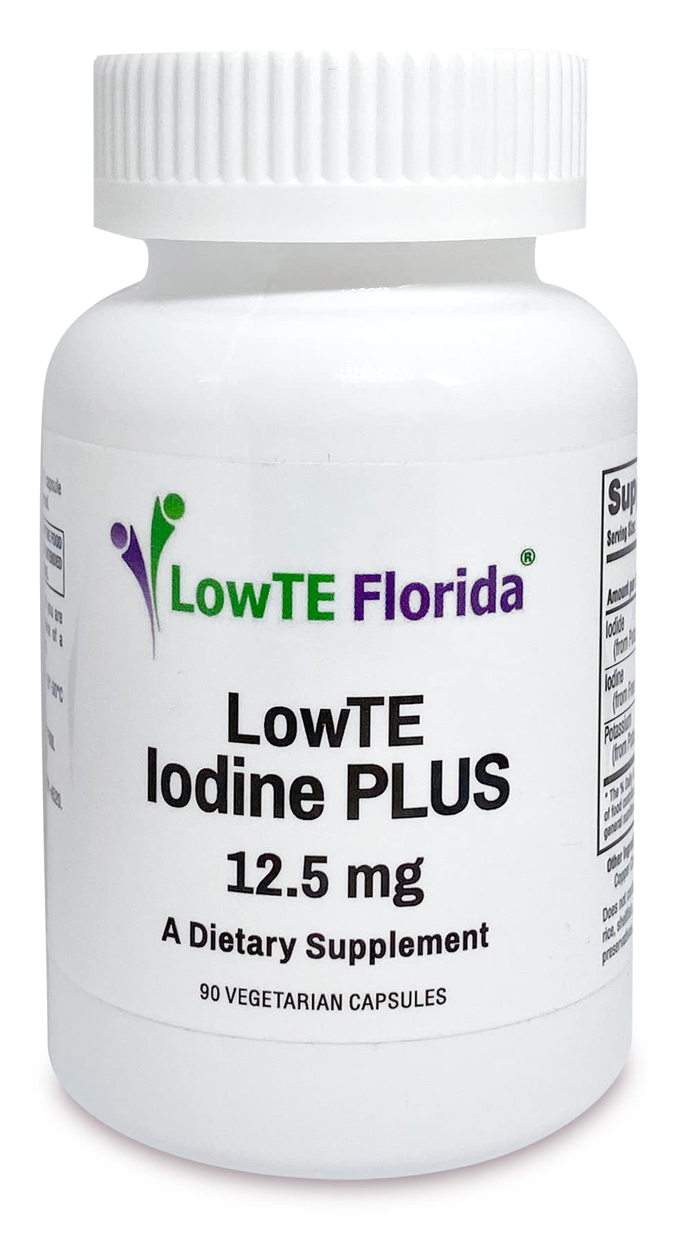 LowTE Florida Iodine Plus 12.5 mg Capsules, 90 Count
