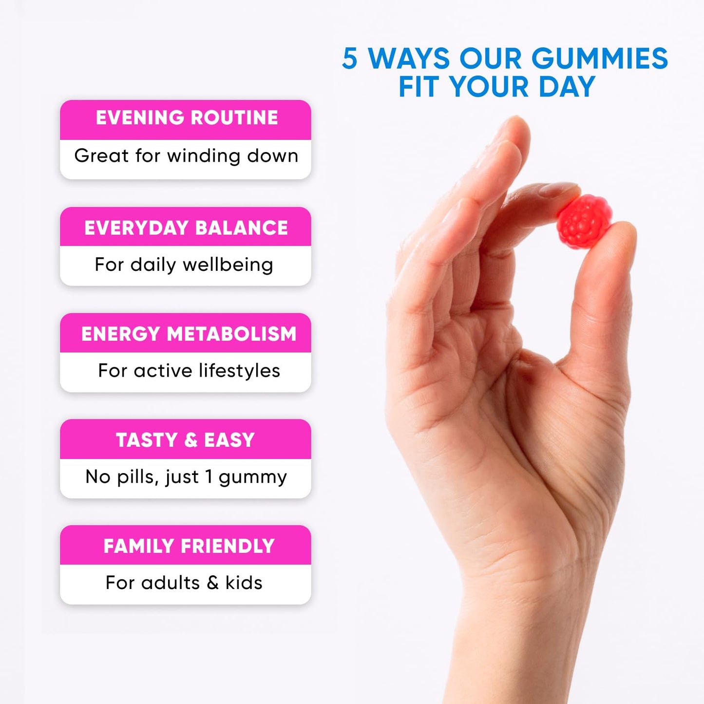 PURA WEX NUTRITION Magnesium Glycinate Gummies 400mg, 60 Gummies