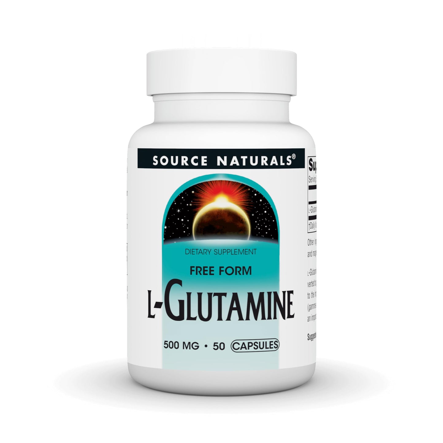 Source Naturals L-Glutamine Capsule, 50 Count