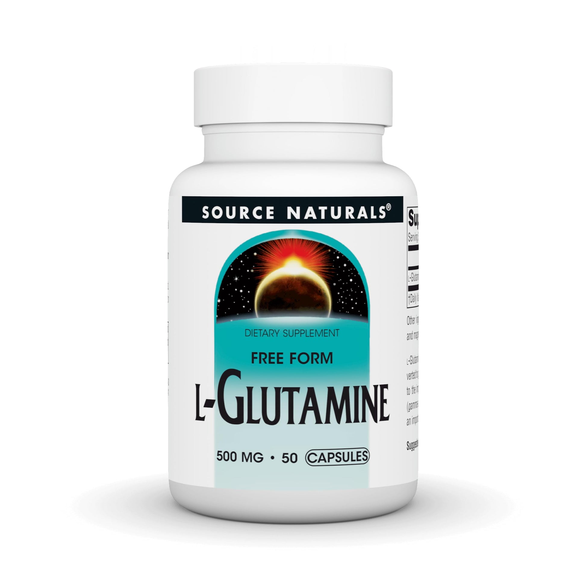 Source Naturals L-Glutamine Capsule, 50 Count