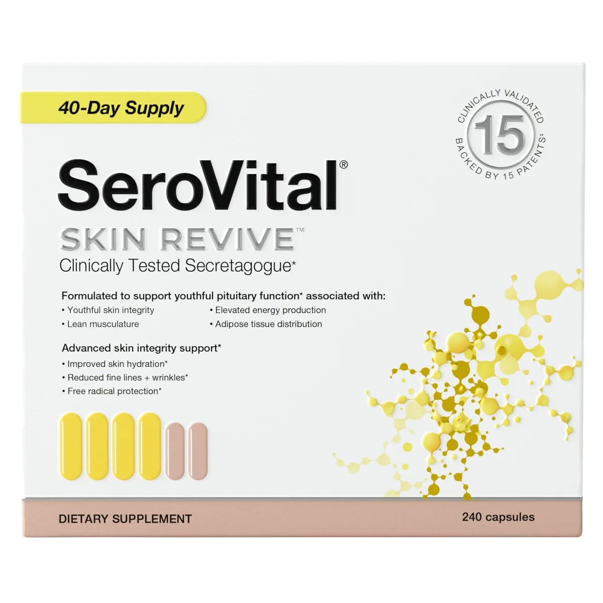Serovital Skin Revive Capsules, 240 Capsules
