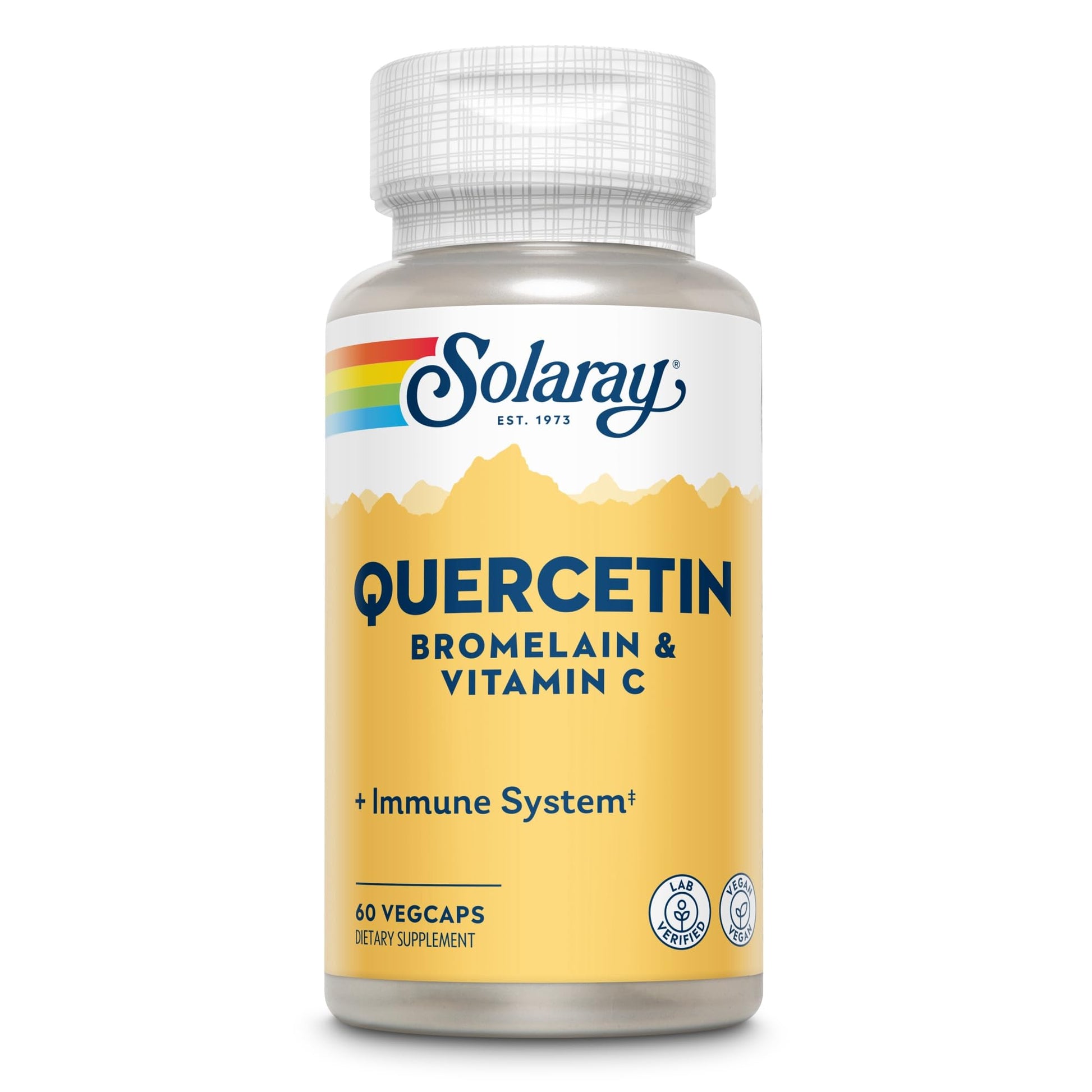 SOLARAY Quercetin, Bromelain & Vitamin C Capsule, 60 Capsules