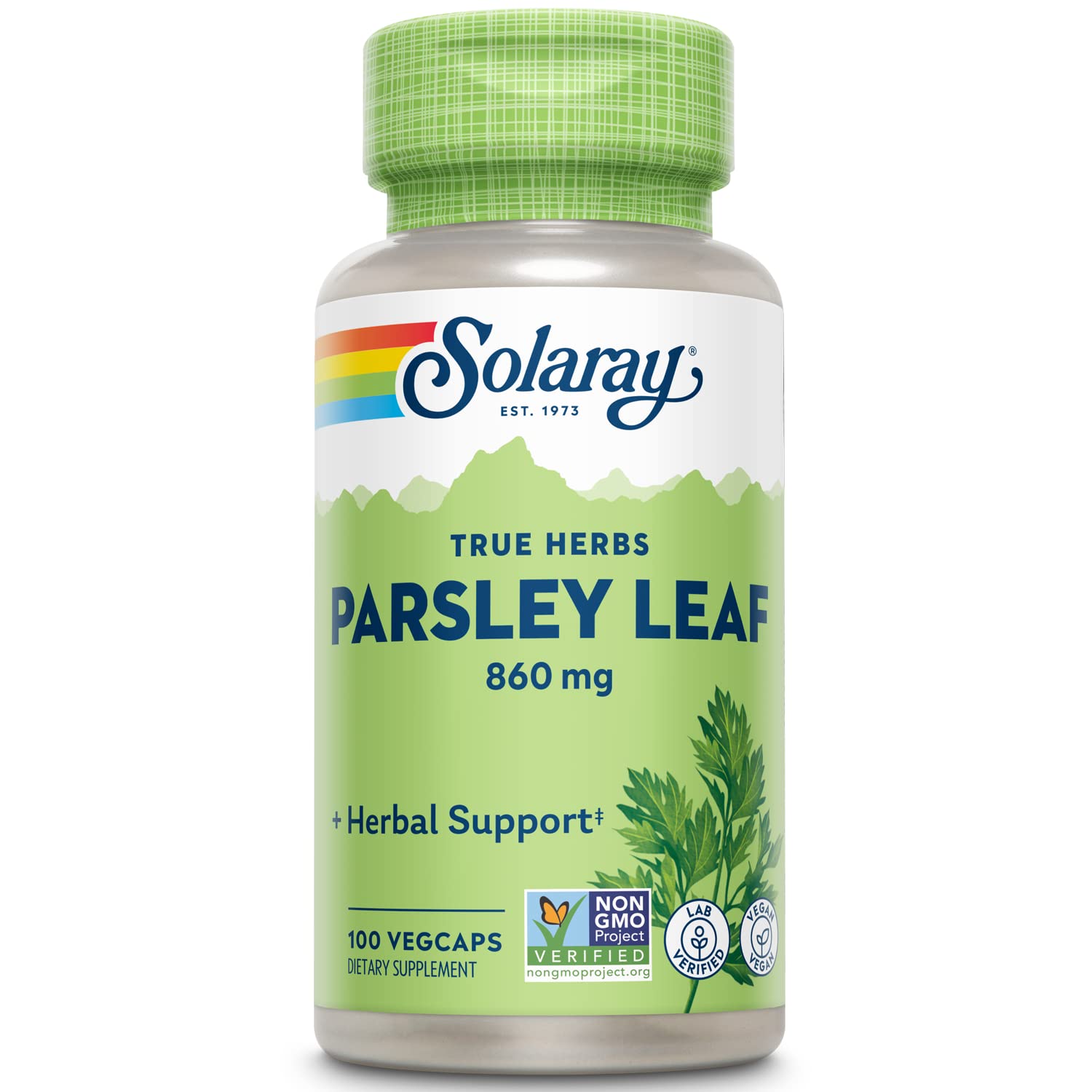 SOLARAY Parsley Capsules, 860 mg, 100 Count
