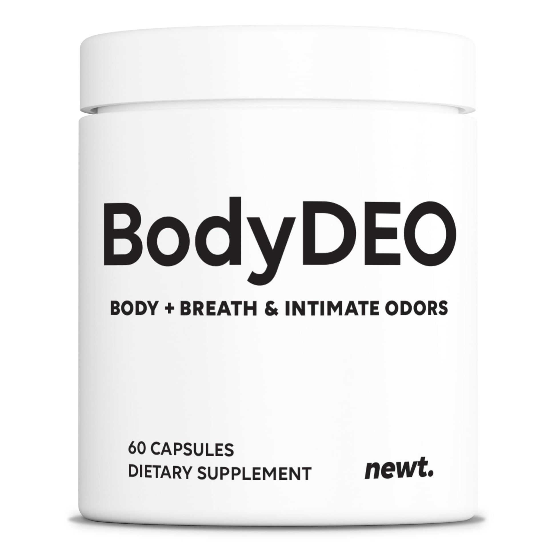 Newt BodyDEO Body Deodorant Pills with Chlorophyll, Parsley & Peppermint Capsules, 60 Count
