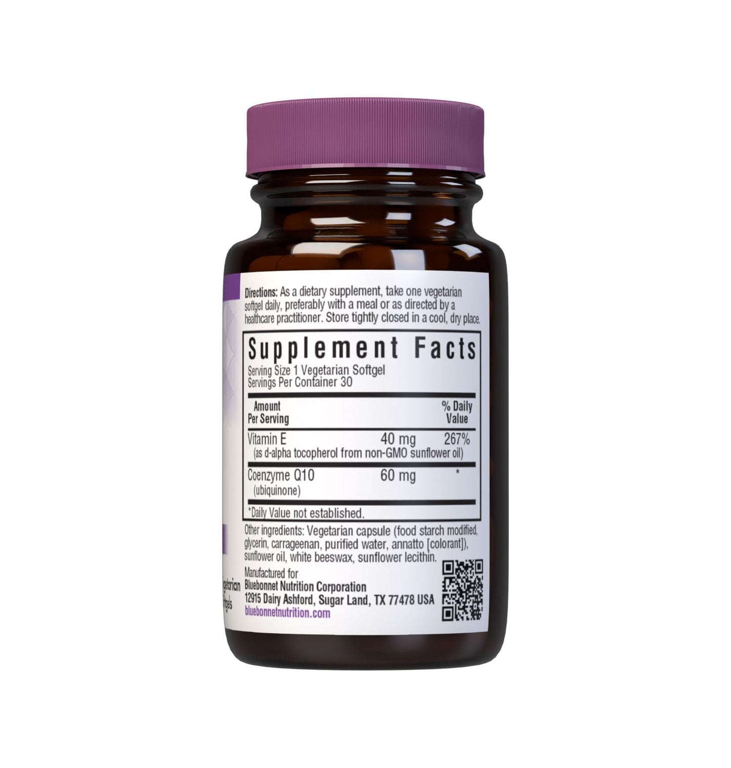 BlueBonnet CoQ10 60mg Capsule, 30 Count