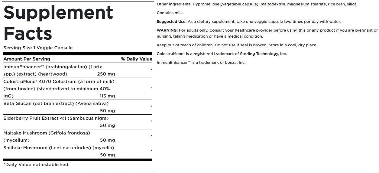 Swanson Immune Essentials Capsules 60