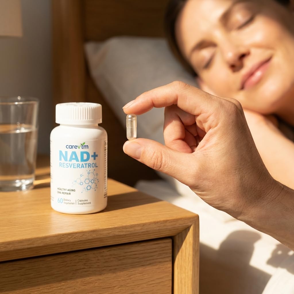 CAREVTM NAD+ Liposomal Complex 500mg Capsules, 60 Count