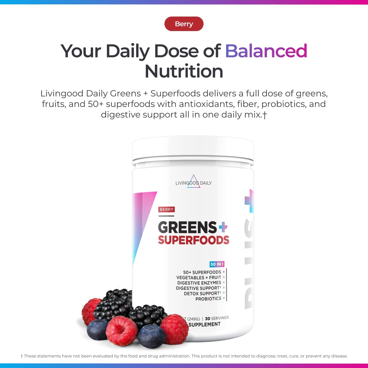 Livingood Daily Greens & Superfood Powder 8.96 oz