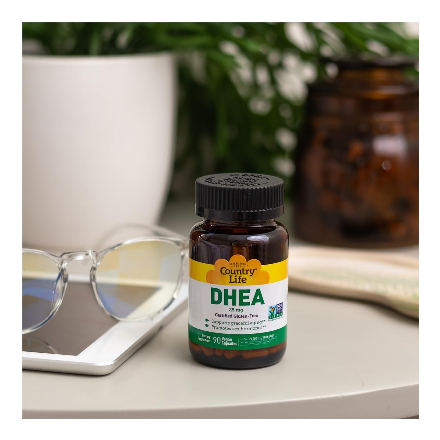 Country Life DHEA 25mg Capsules 90 Count