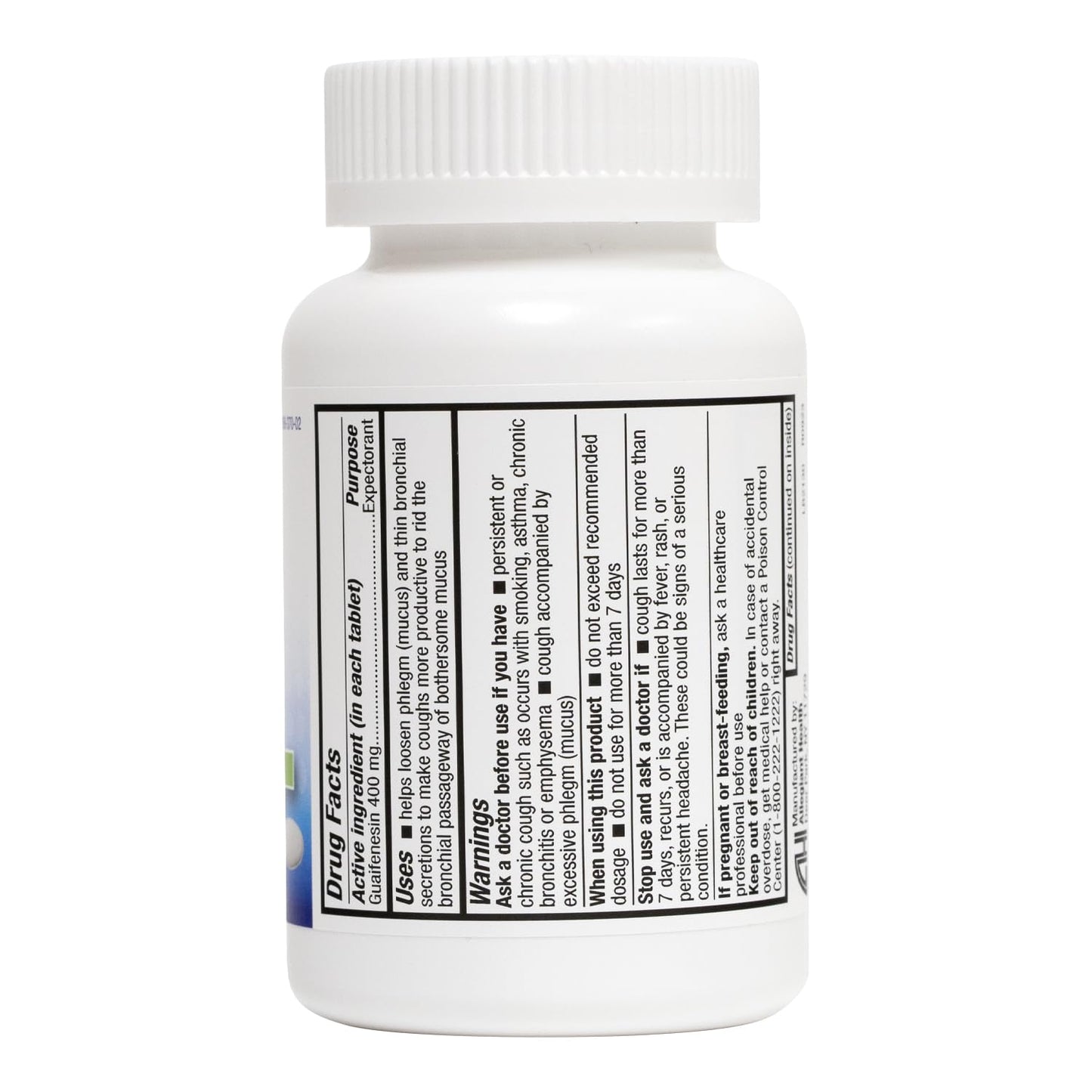 HealthA2Z® Mucus Relief | Guaifenesin 400mg | Immediate Release Expectorant | Chest Congestion & Mucus Relief | 150 Tablets