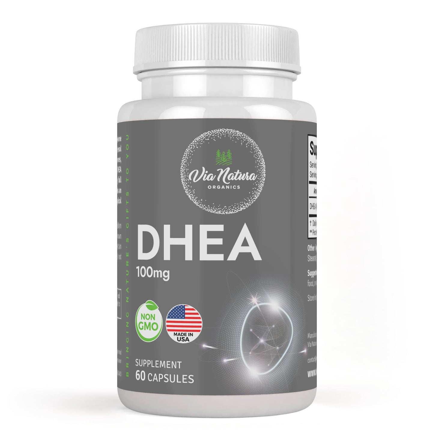 Via Natura Organics DHEA 100mg Capsule, 60 Capsules