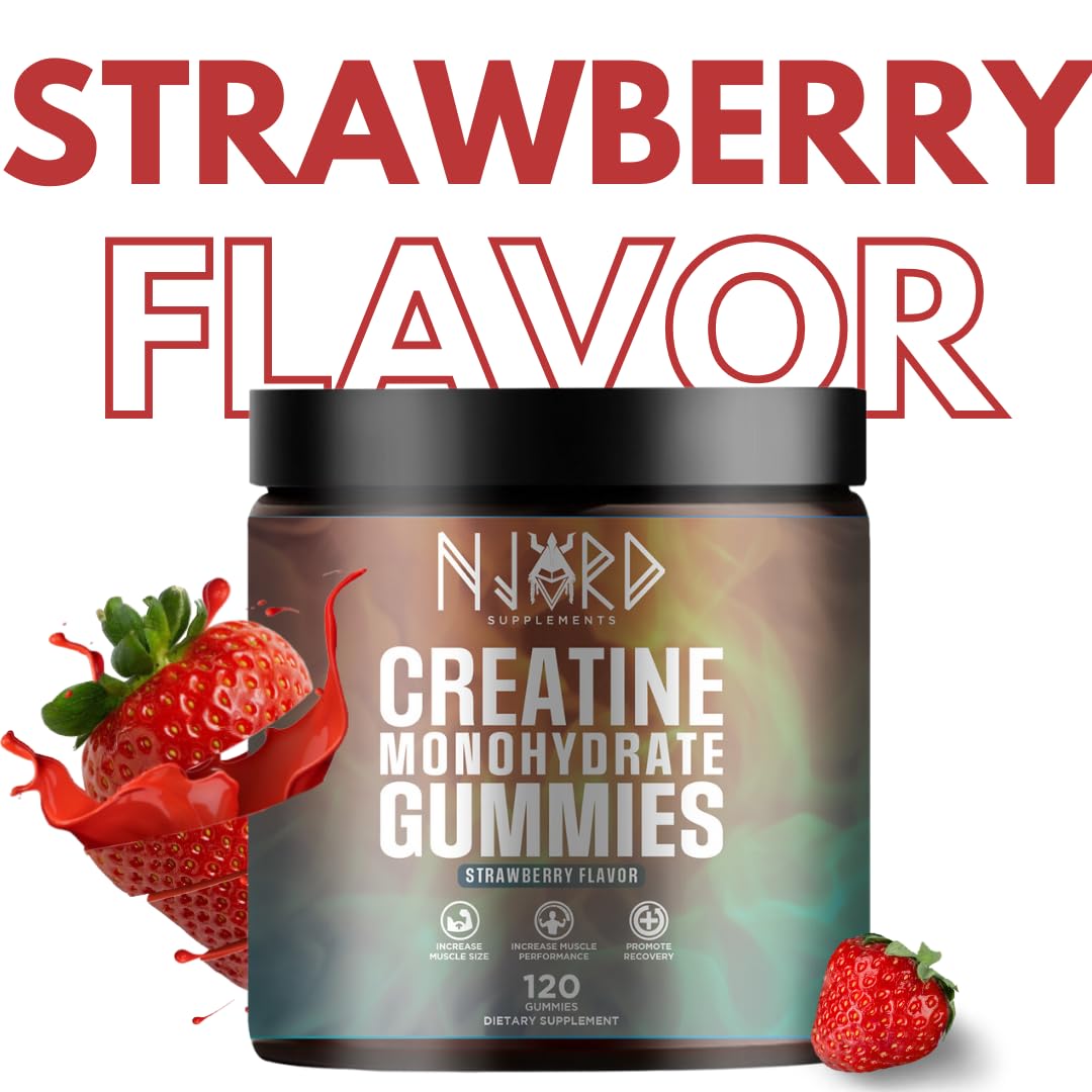 NJORD SUPPLEMENTS Creatine Monohydrate Gummy 120 Count