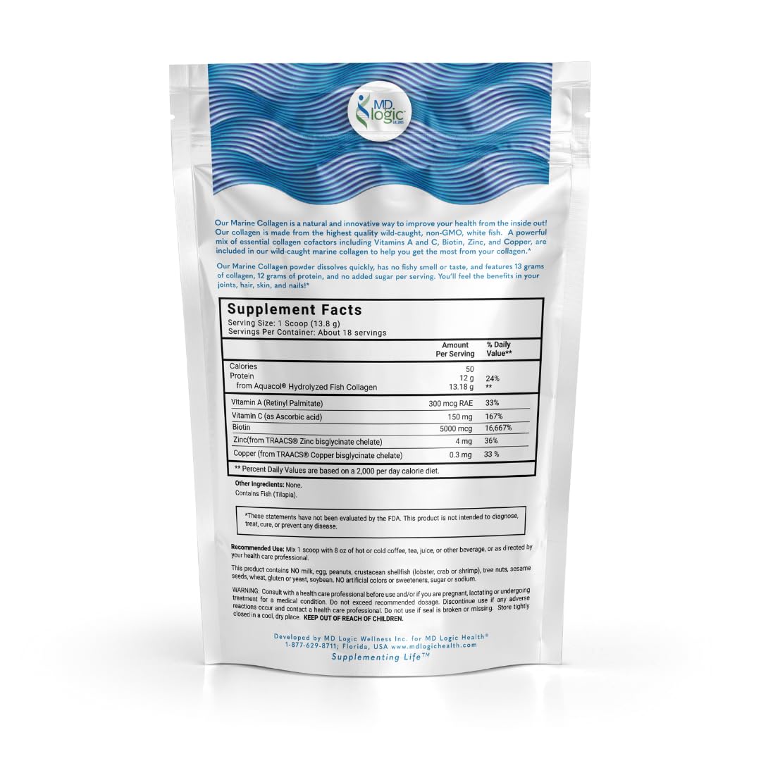 MD Logic Health Marine Collagen Powder 8.9 Ounce