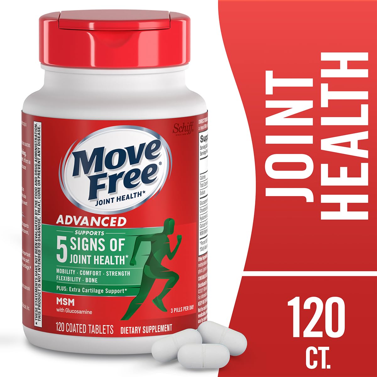 Move Free Advanced Plus MSM Coated Tablets 240 Tablets