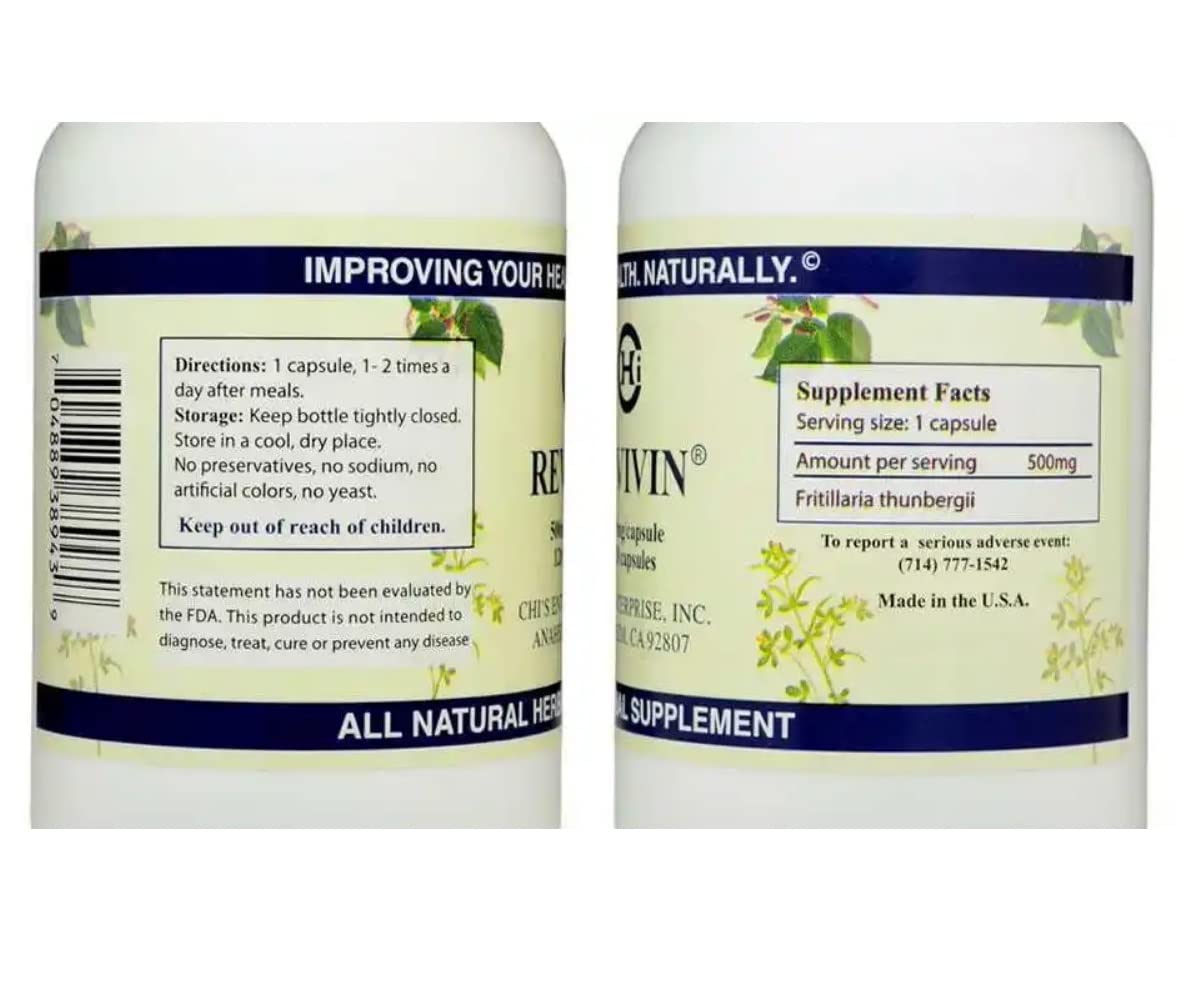 Chi's Enterprise Revivin Capsule 120 Capsules