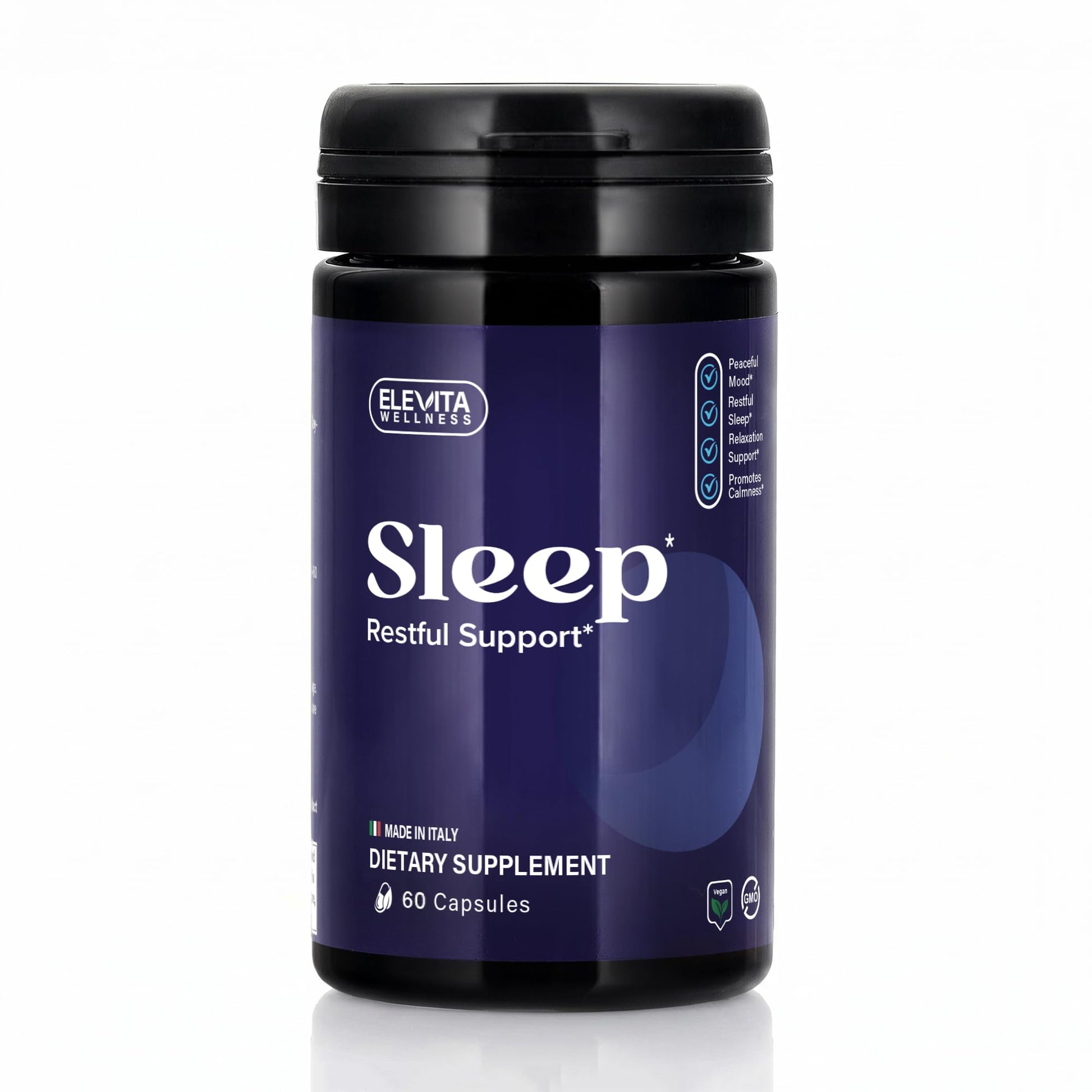 ELEVITA WELLNESS Sleep Supplement Capsules, 60 Count
