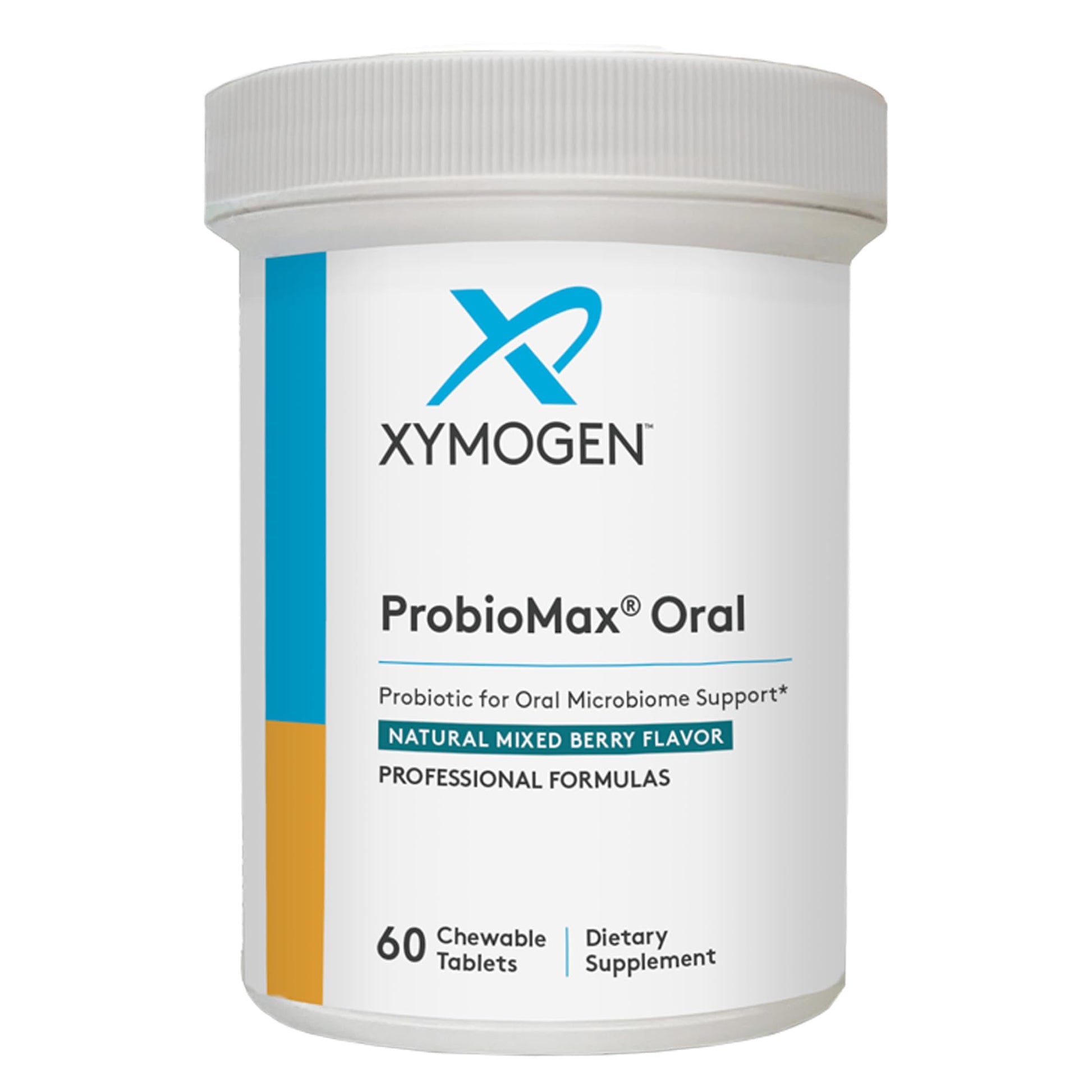 XYMOGEN ProbioMax Oral - Gum, Tooth & Oral Microbiome Support Probiotic Chewable Tablets, 60 Tablets