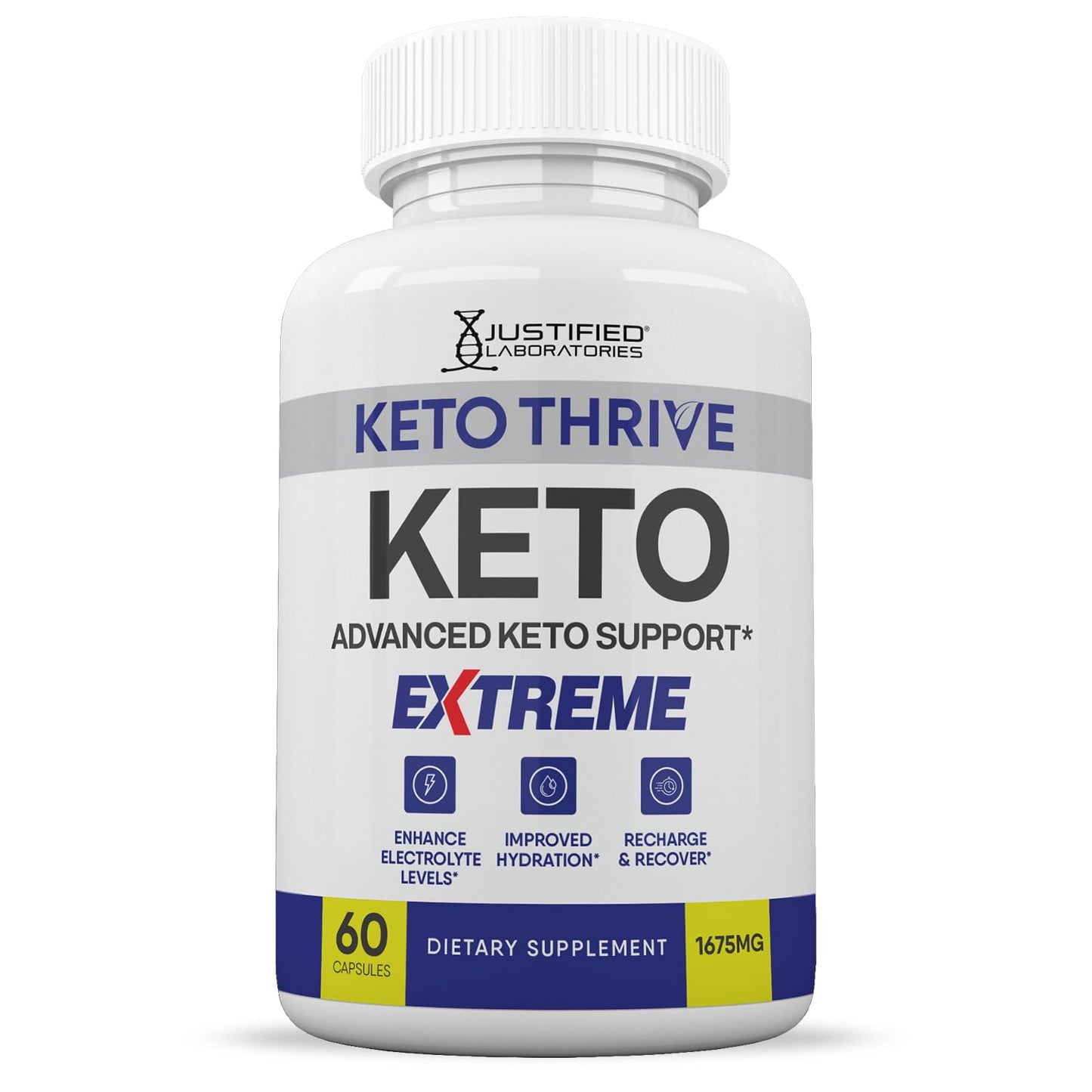 Justified Laboratories Keto Thrive Keto ACV Extreme Capsules 60 Count