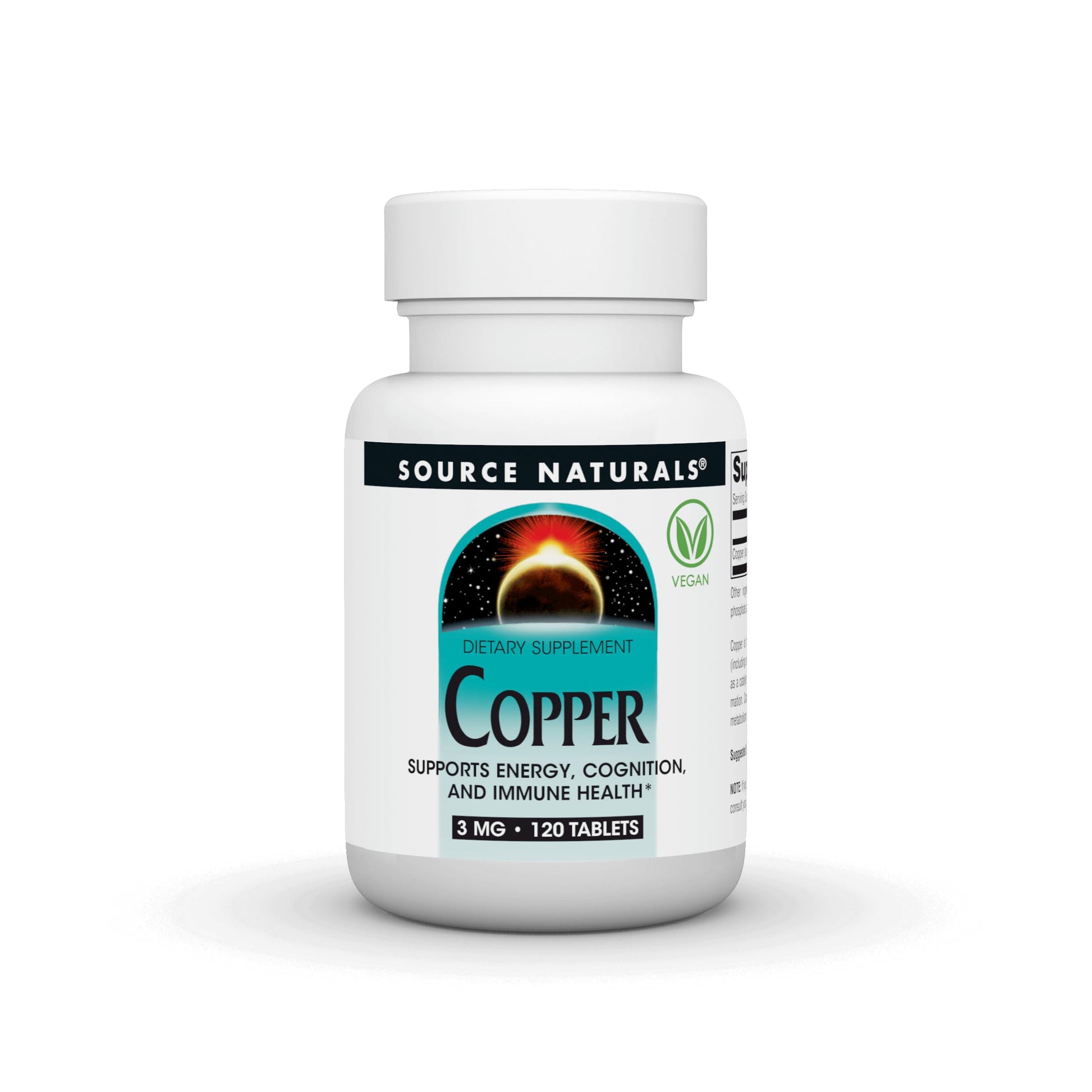 Source Naturals Copper 3 mg Tablet, 120 Tablets