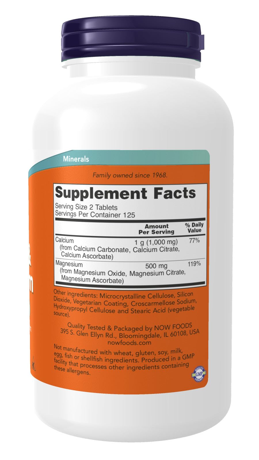 NOW Foods Calcium & Magnesium Tablets, 1 Pack