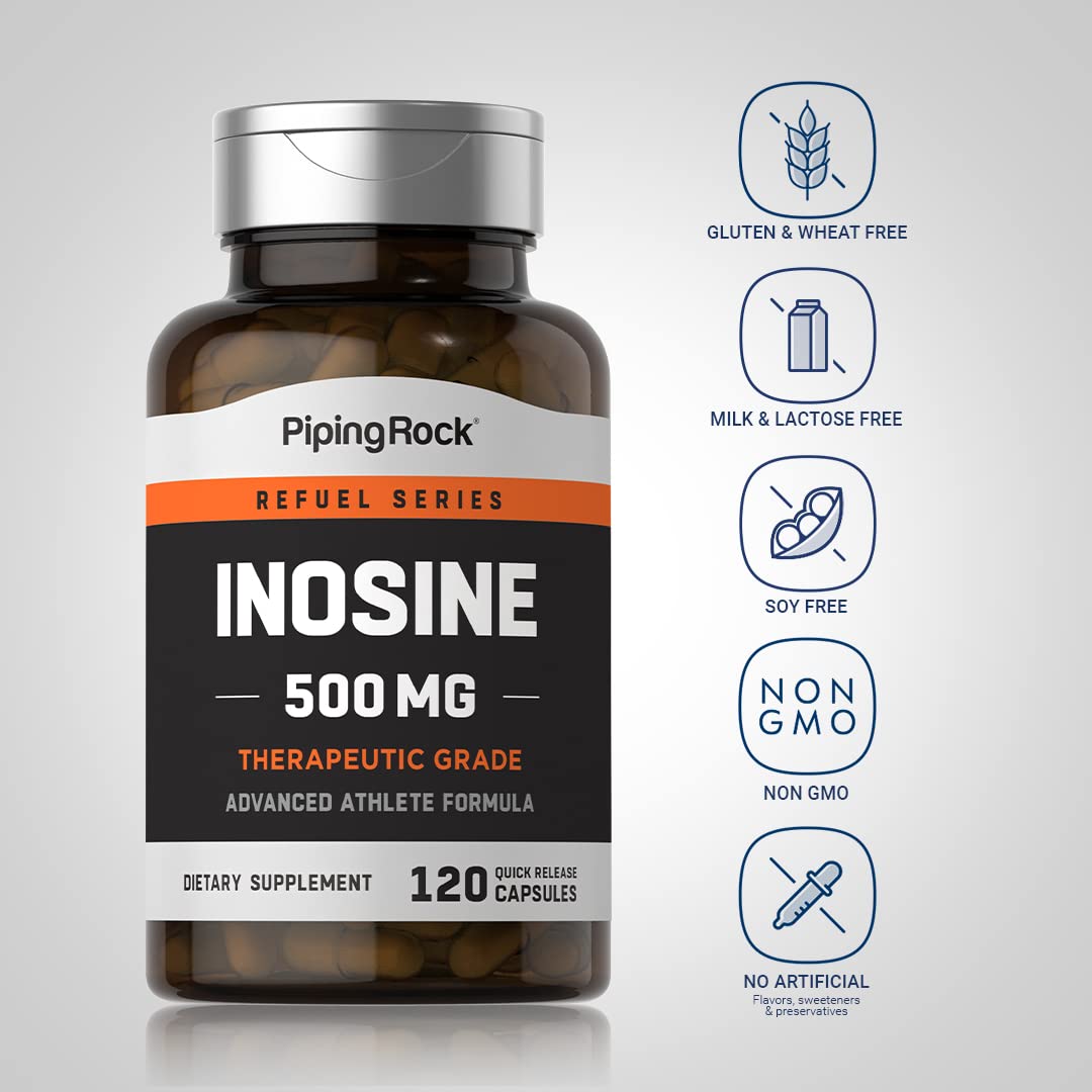 Piping Rock Inosine 500mg Capsules 120