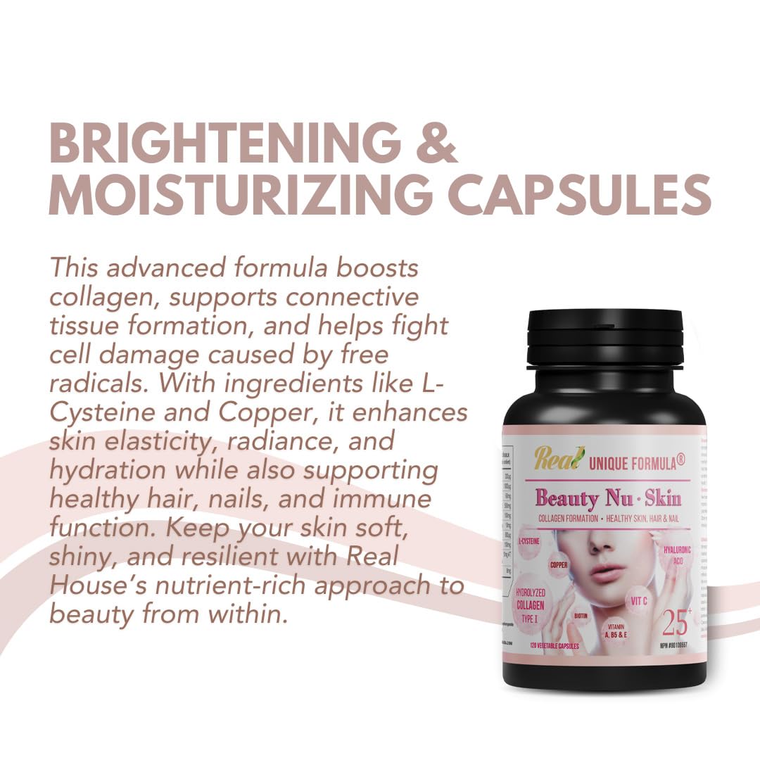 Unique Formula Premium Beauty Skin 25+ Collagen Capsule, 120 Count