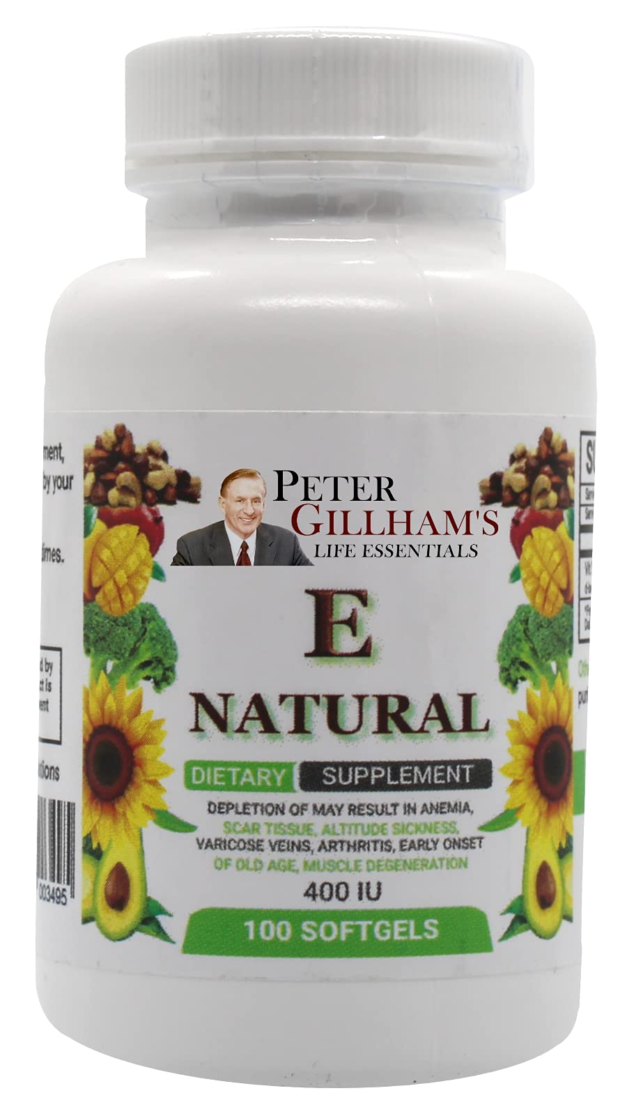 Peter's Choice Natural Vitamin E 400IU Softgel, 100 Softgels