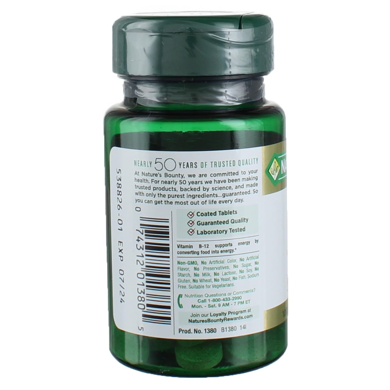 Nature's Bounty Vitamin B-12 1000 mcg Tablets 900