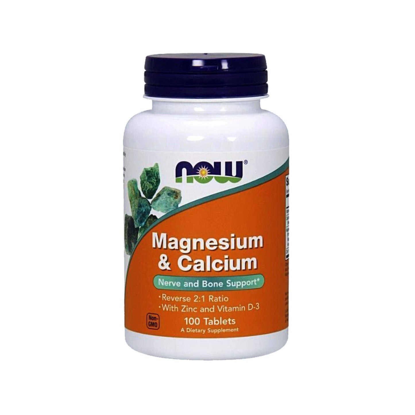 NOW Foods Magnesium & Calcium 2:1 Ratio Tablet, 100 Tablets