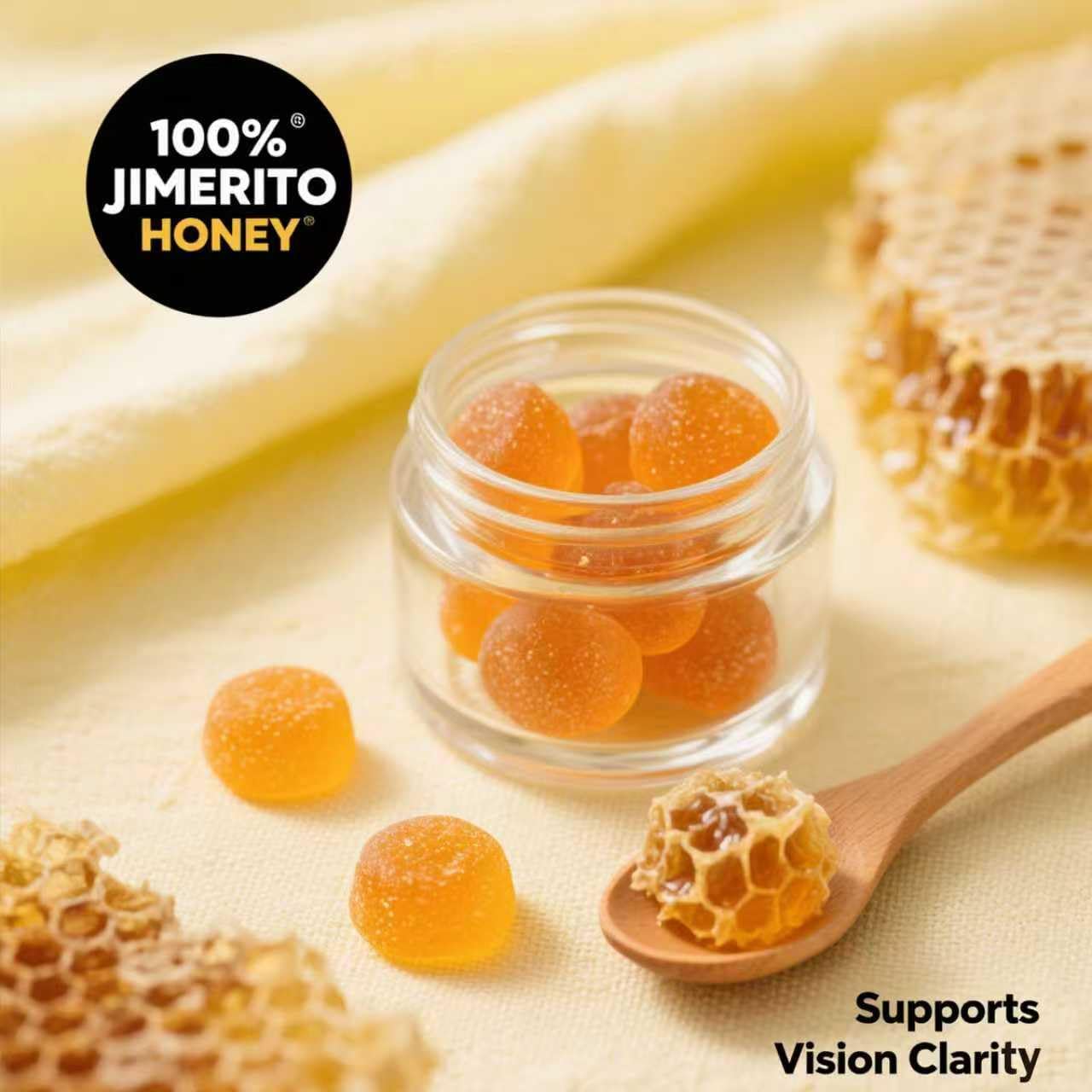 SOULRAZY Jimerito Honey Lutein Gummies Lutein & Zeaxanthin Supplements, 20mg Chewable 1 Count