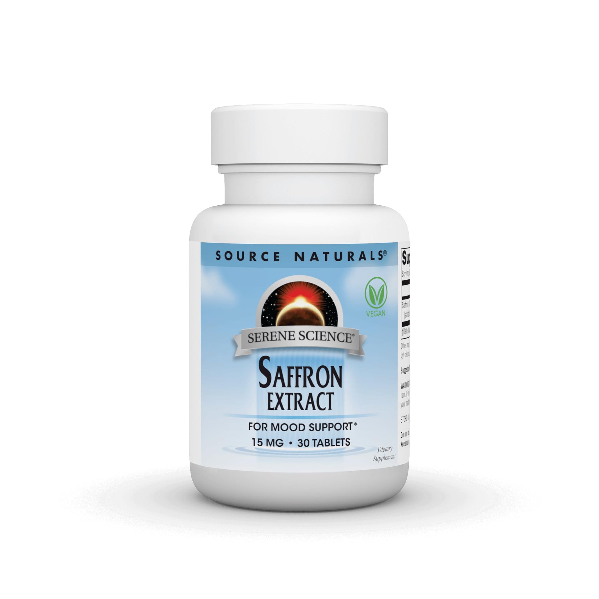Source Naturals Serene Science Saffron Extract for Mood Support Tablet, 30 Tablets