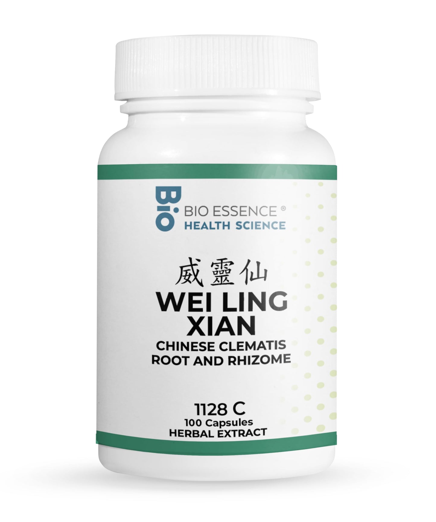Bio Essence Health Science 1128C Wei Ling Xian, Chinese Clematidis (Raw) Capsules, 100 Count