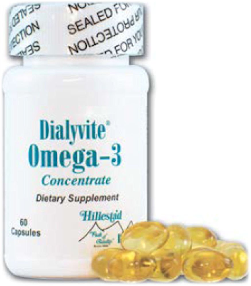 Dialyvite Omega-3 Concentrate Caplets 60 Count