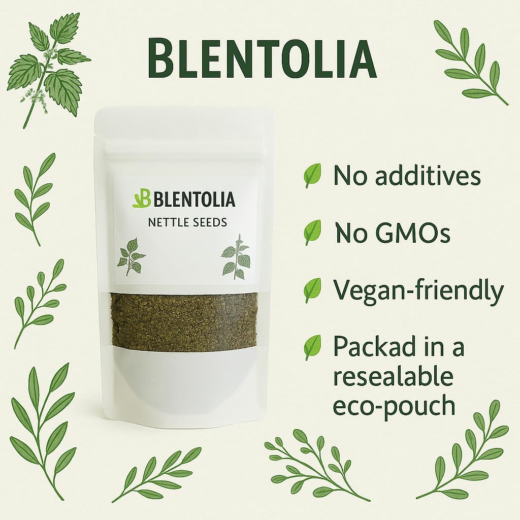 BLENTOLIA Nettle Seeds Powder 17.6 oz 2 Pack
