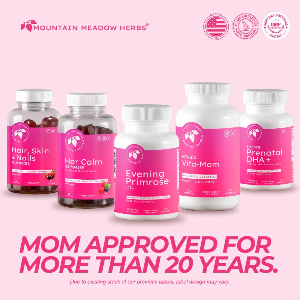 Mountain Meadow Herbs Evening Primrose Oil 1000mg Softgels, 30 Count