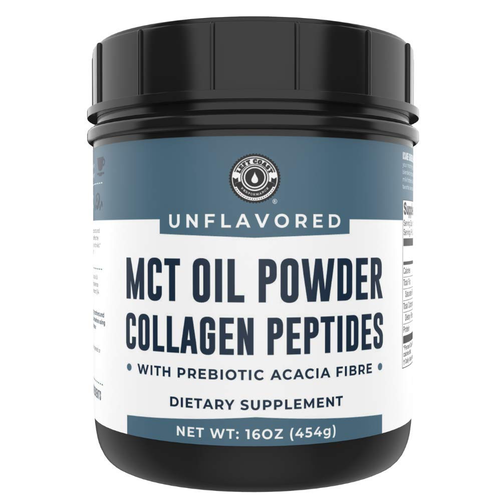 Left Coast Performance MCT Oil and Collagen Powder, Powder, 2-Pack