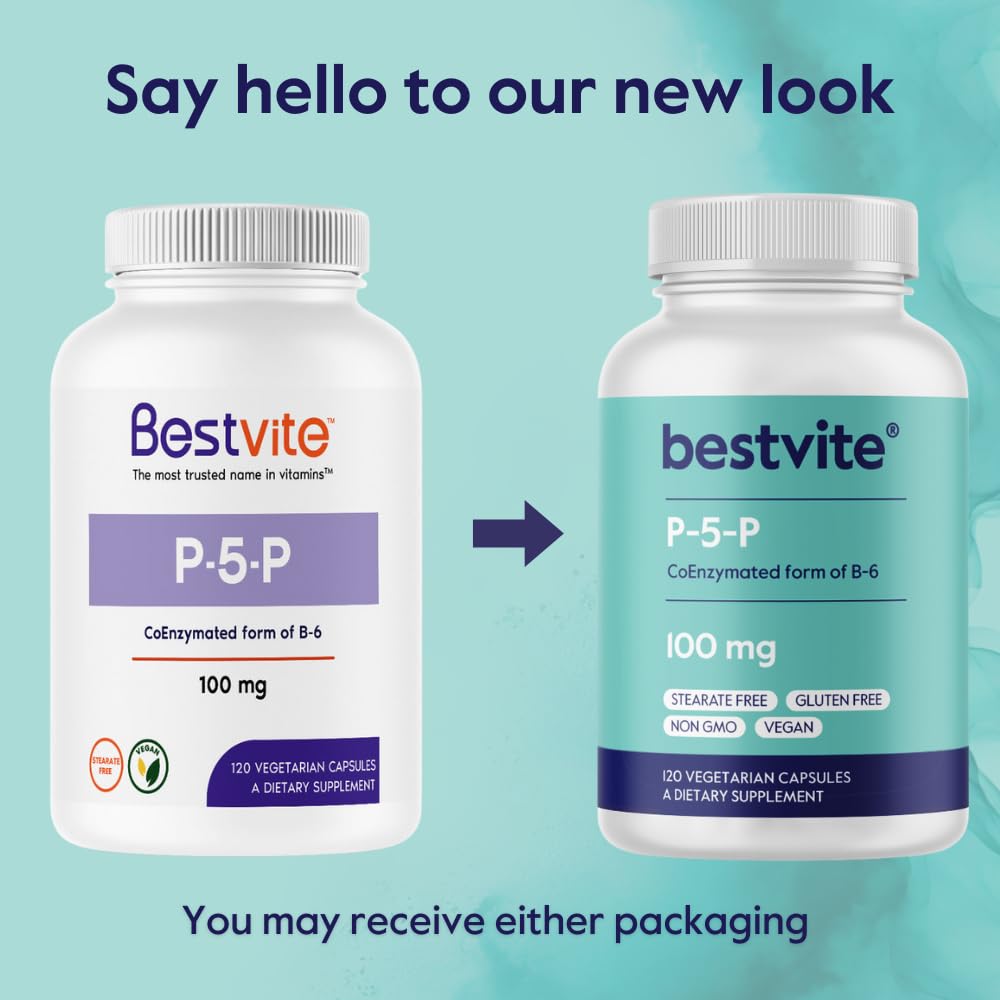 BESTVITE P-5-P 100mg Capsules, 240 Count