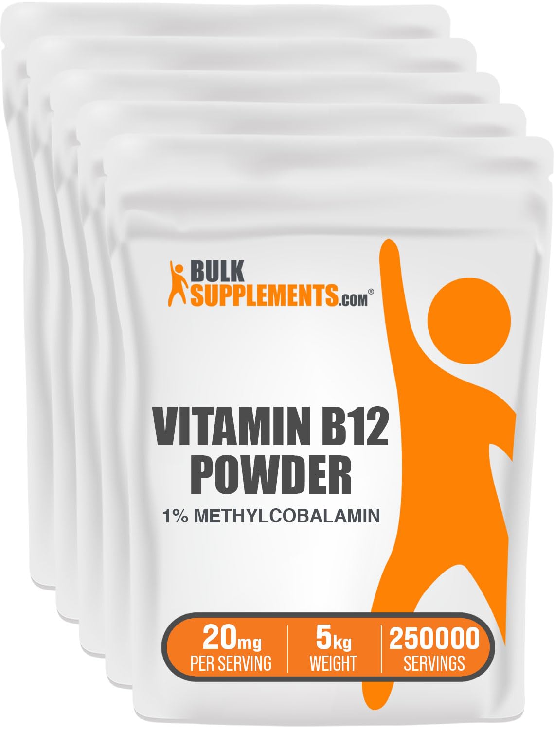 BulkSupplements Vitamin B12 Methylcobalamin Powder, 176.19 oz total