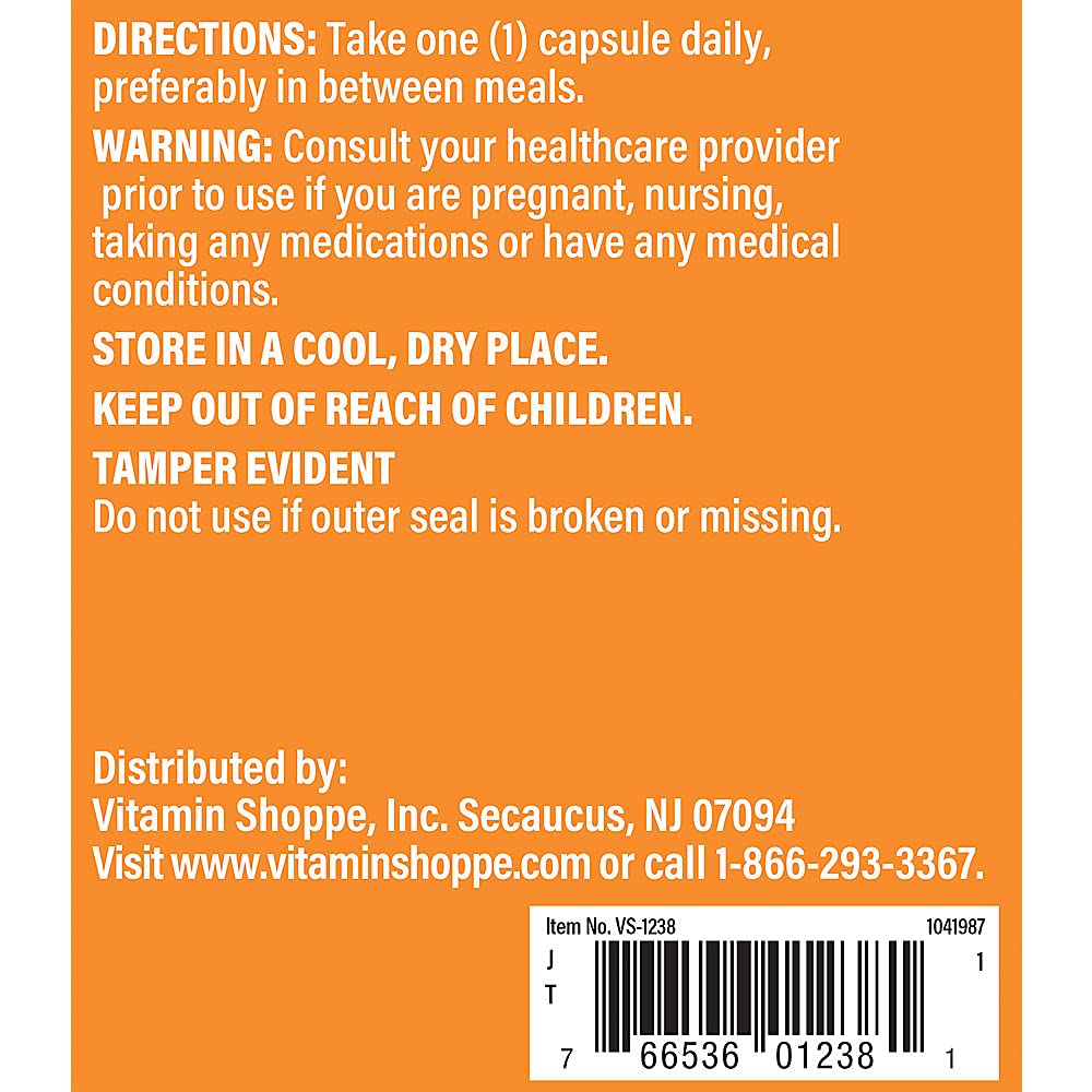 The Vitamin Shoppe Taurine 500mg with B6 Capsules, 300 Capsules