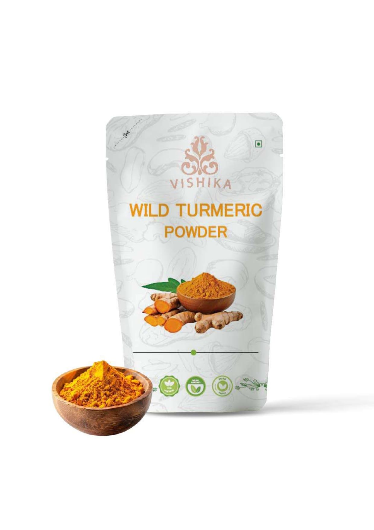VISHIKA Organic Turmeric Curcumin Powder 3.53 Ounce