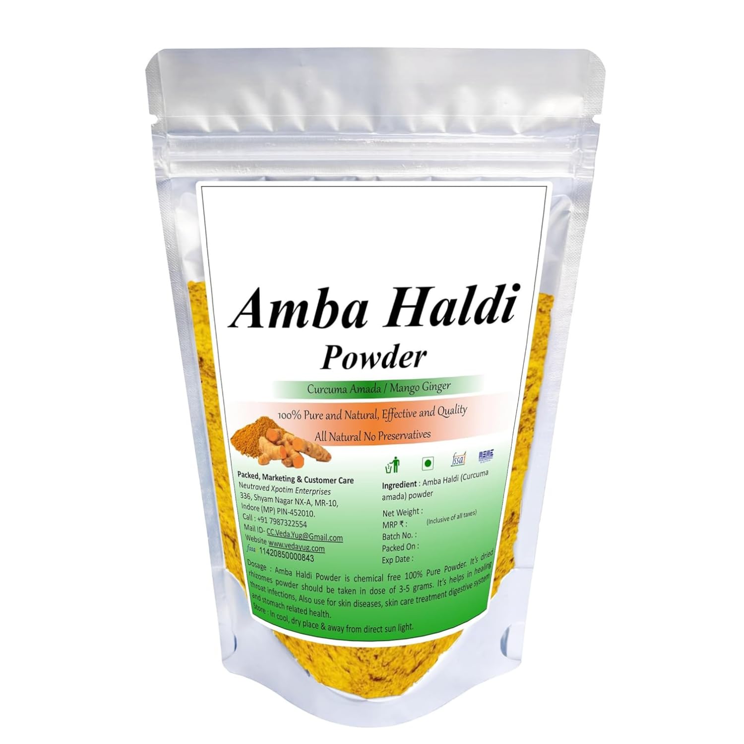 Generic Amba Haldi Powder 3.52 Ounces