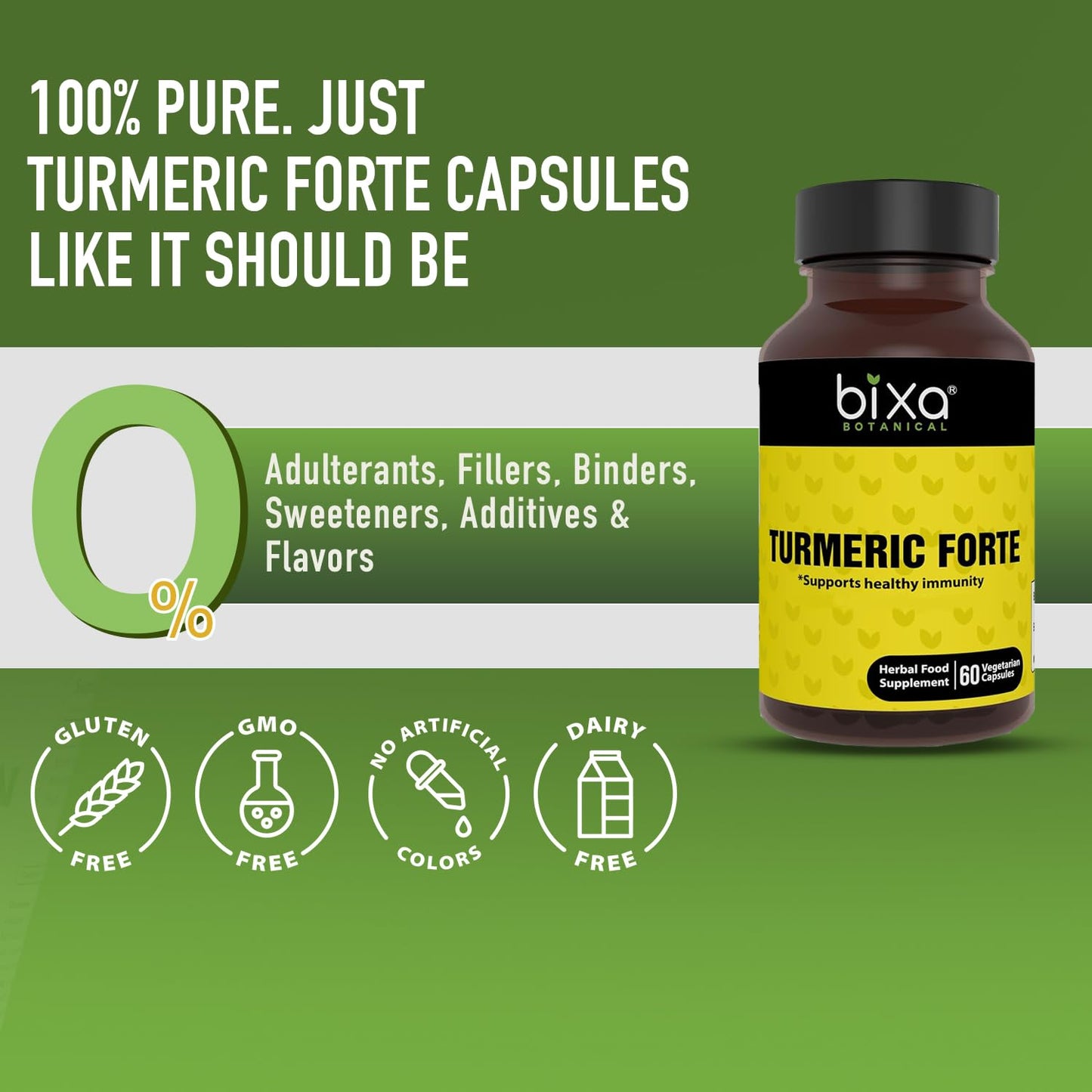 bixa BOTANICAL Turmeric Forte 60 Capsules