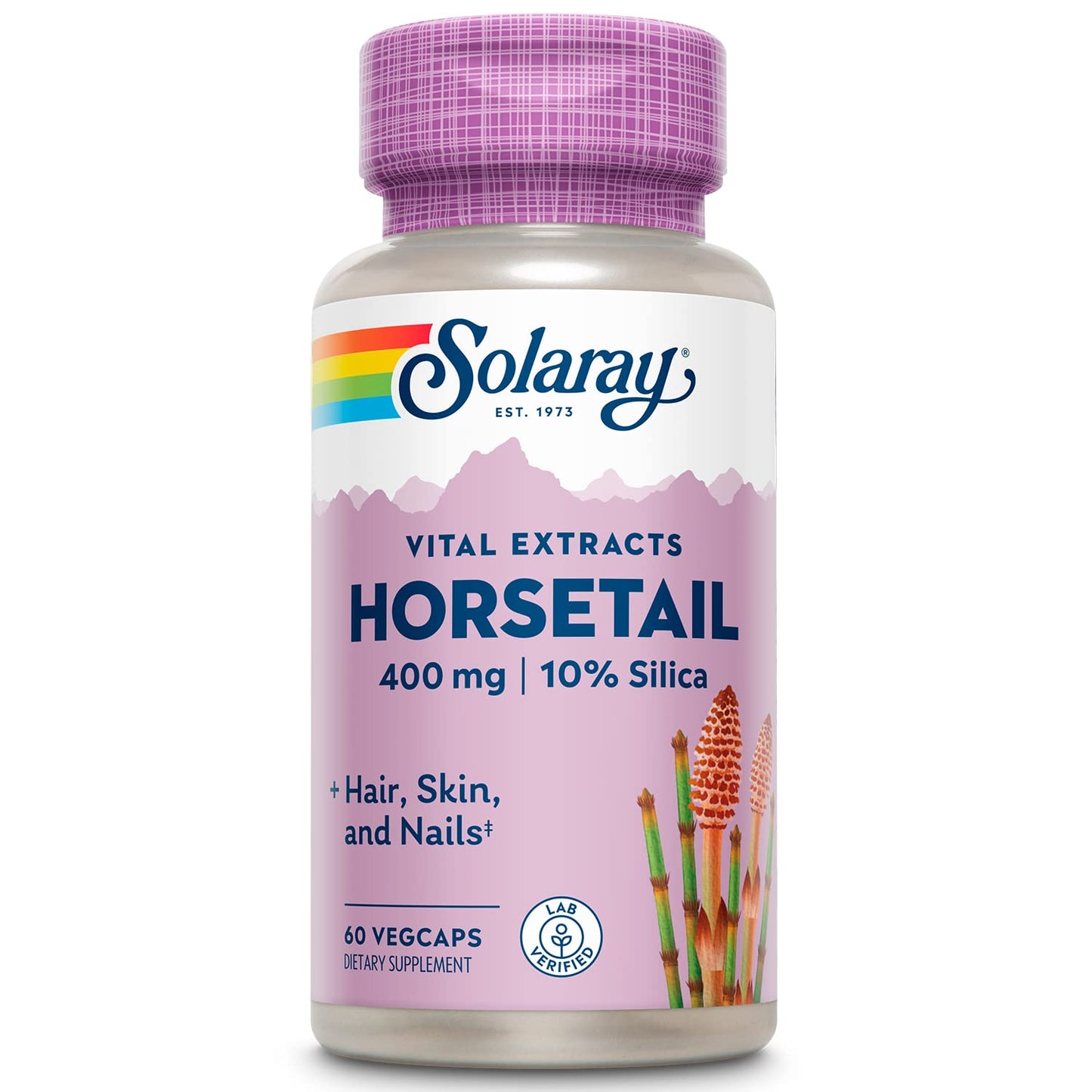 SOLARAY Guaranteed Potency Horsetail Aerial Extract 400mg Veg Cap 60
