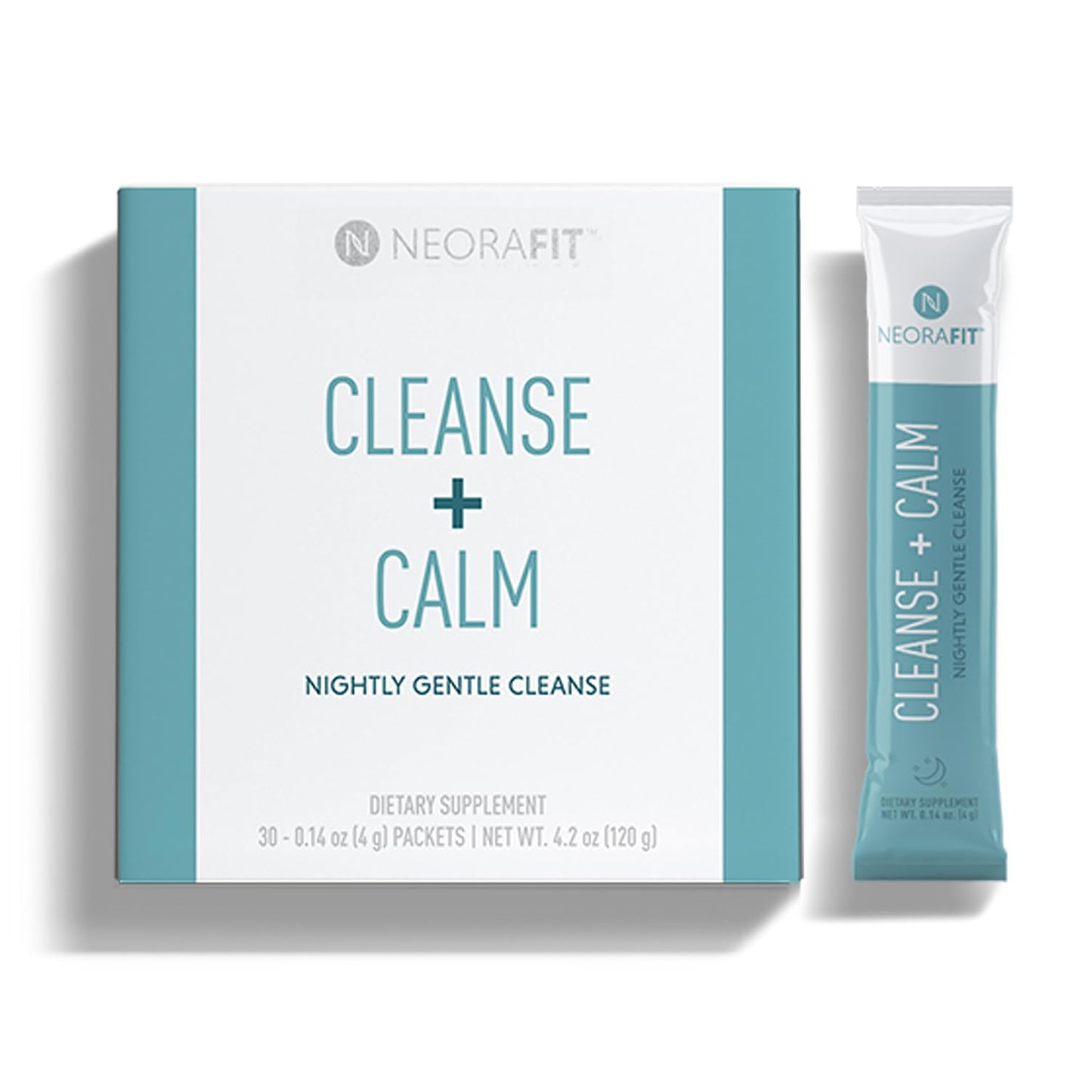 NEORA NeoraFit Cleanse + Calm Nightly Gentle Cleanse Powder, 30 Packets