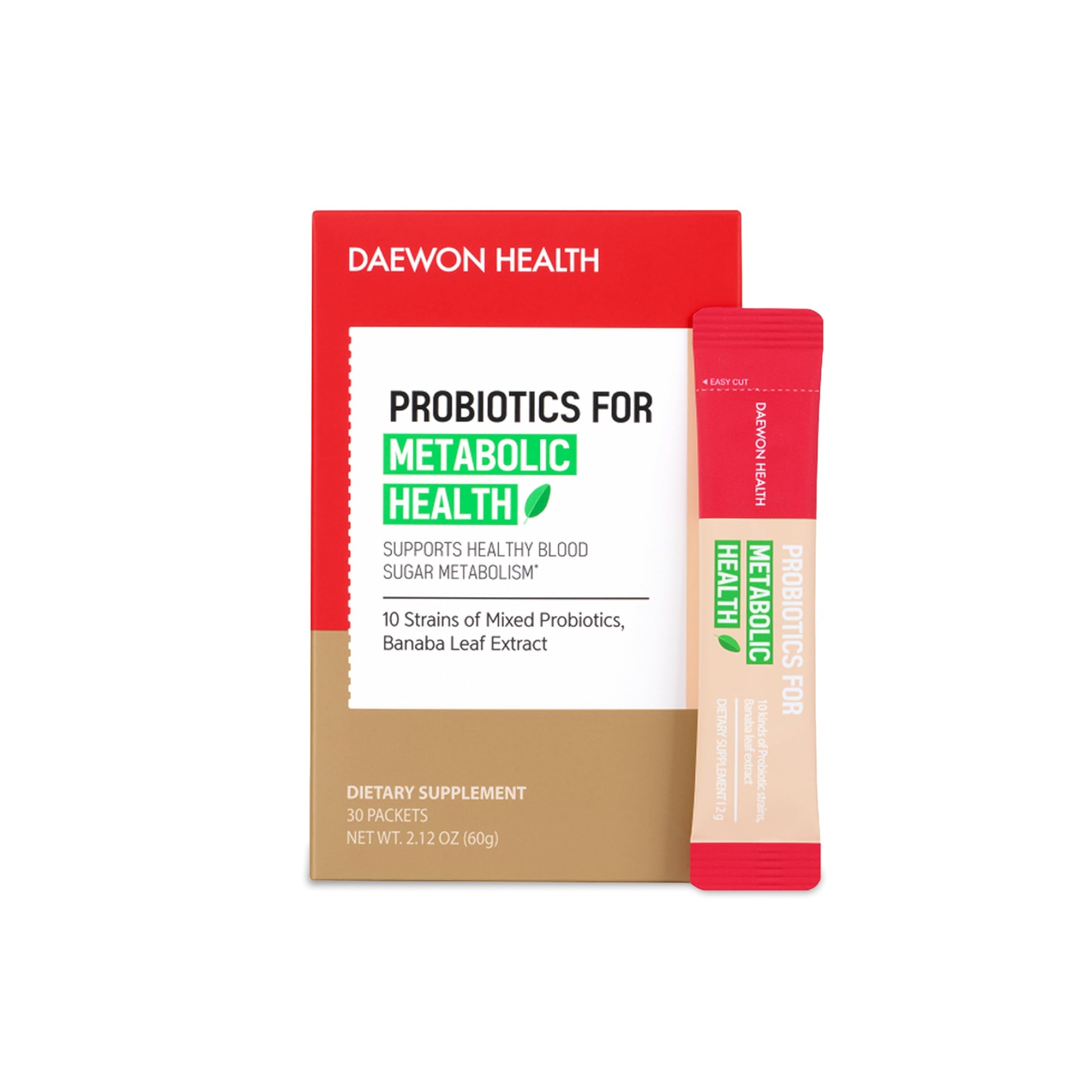 DAEWON HEALTH Probiotics for Metabolic & Gut Health Powder 2.12 oz